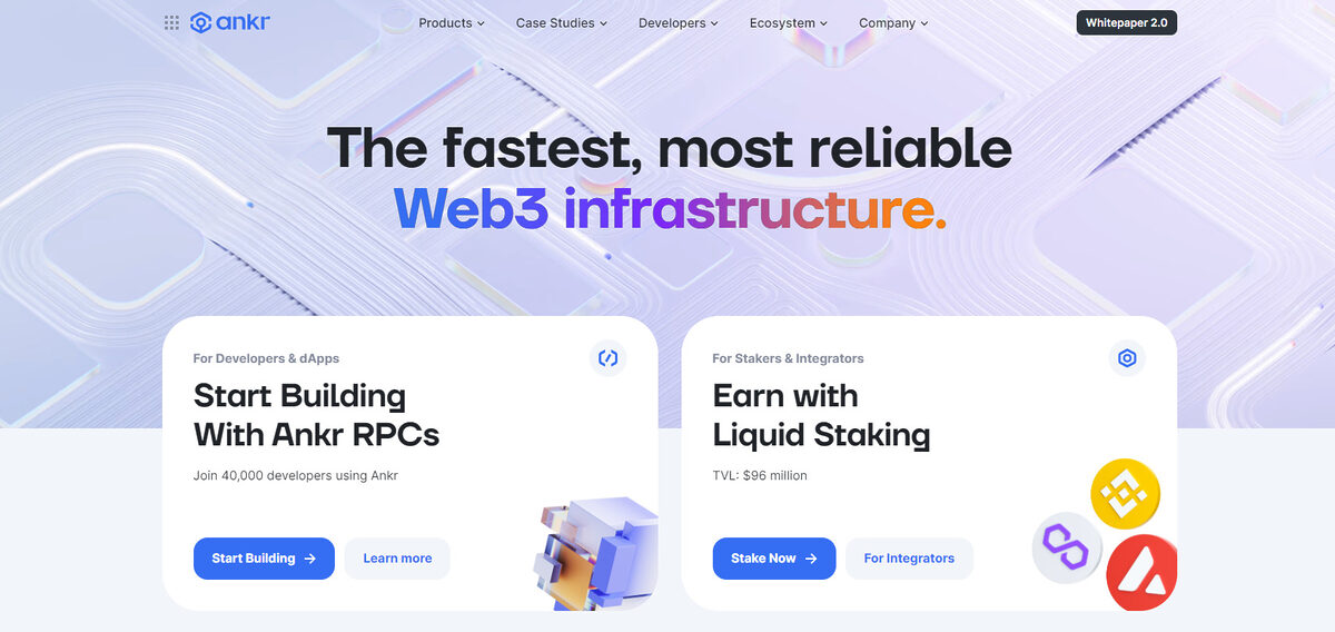 Ankr coin services.
