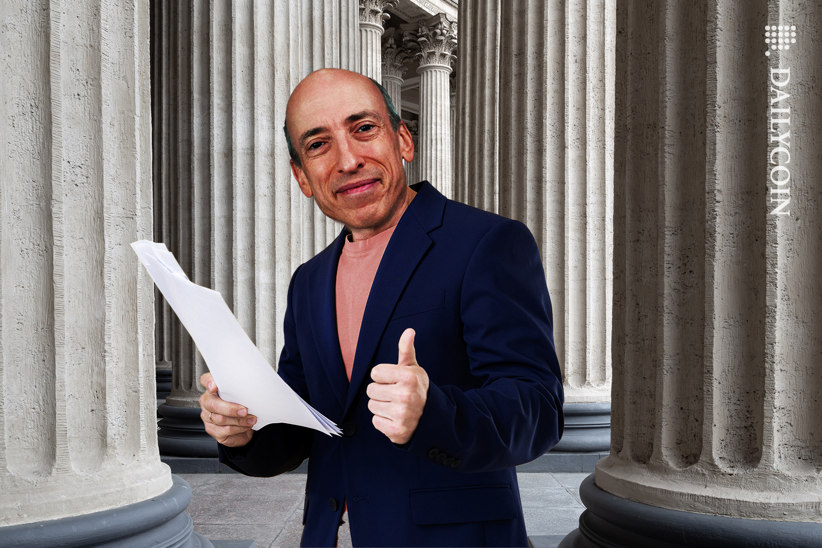 Gary Gensler about to pop into court quickly and drop of some documents.