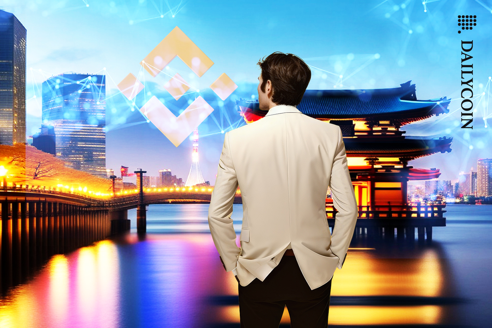 Man envisioning Binance in Japan.