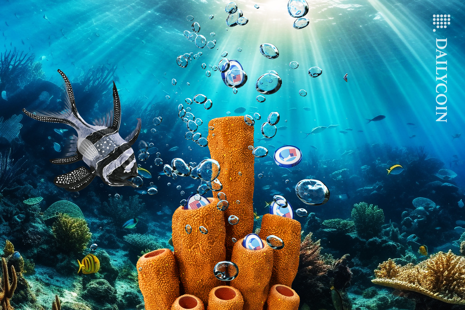 Whales dumped USTC coins in corals. Fish is shocked.