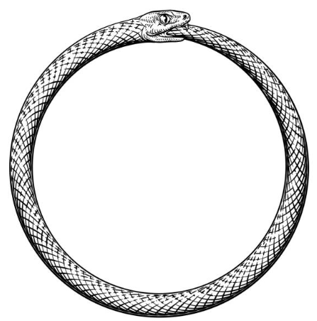 Cardano ouroboros logo.