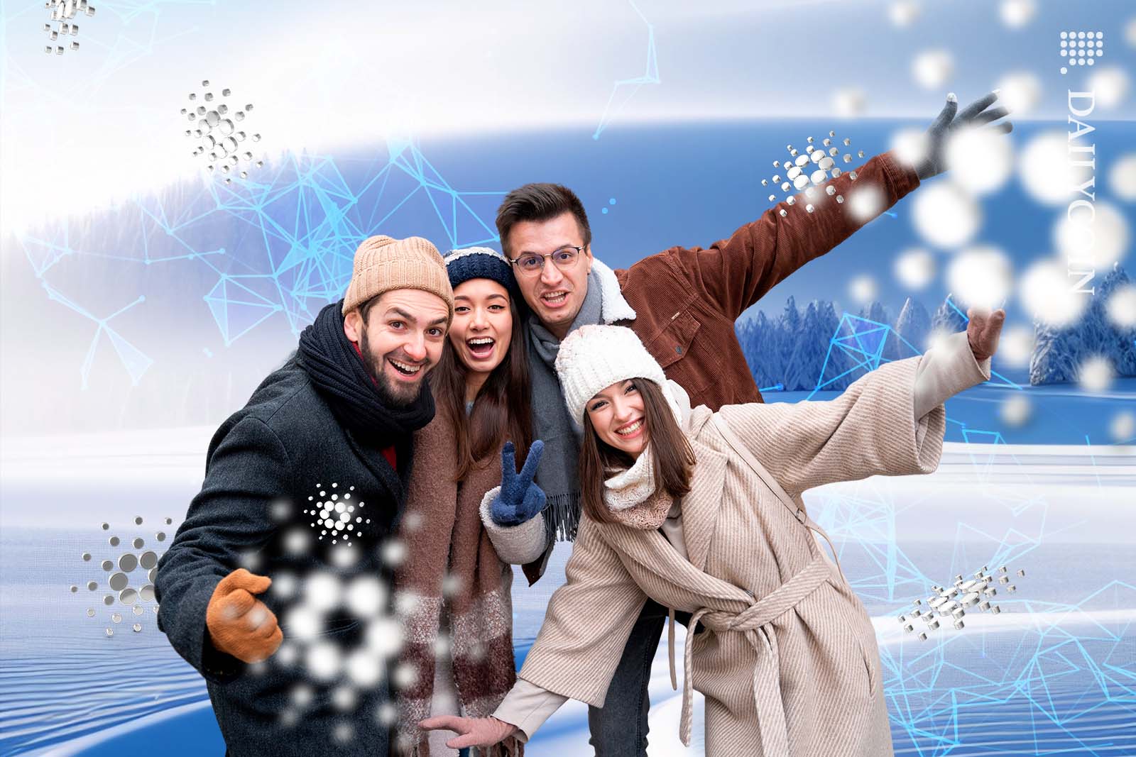 Cardano fans celebrating a small victory in the middle of crypto winter.