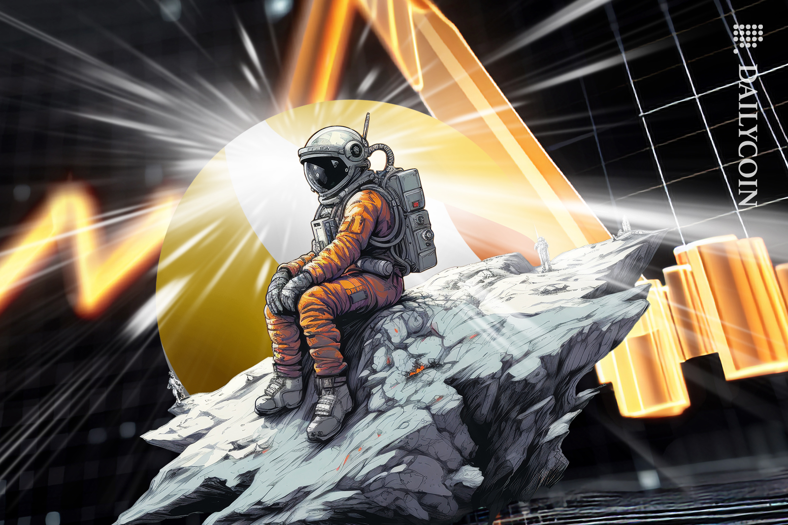 LUNC is crashing into the chart with a spaceman.