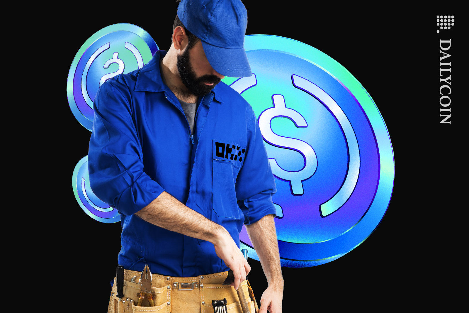 OKX handyman just finished working on a USD Coin.