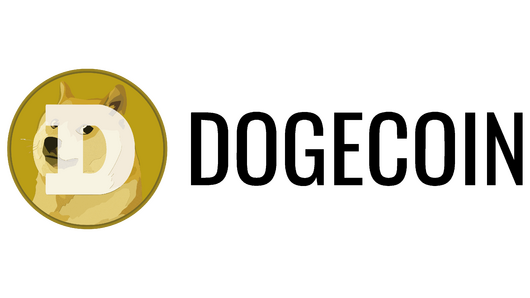 Dogecoin blockchain logo.