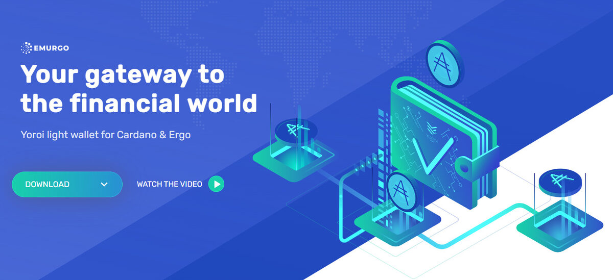 Cardano wallet Yoroi website.