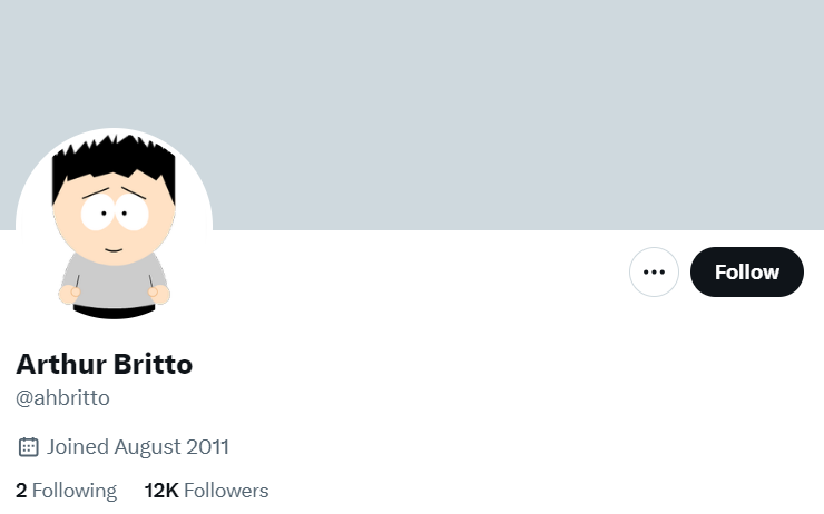 Arthur Britto profile.