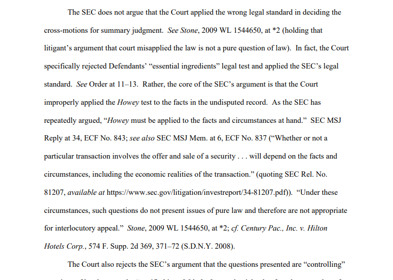 An excerpt of the court document.