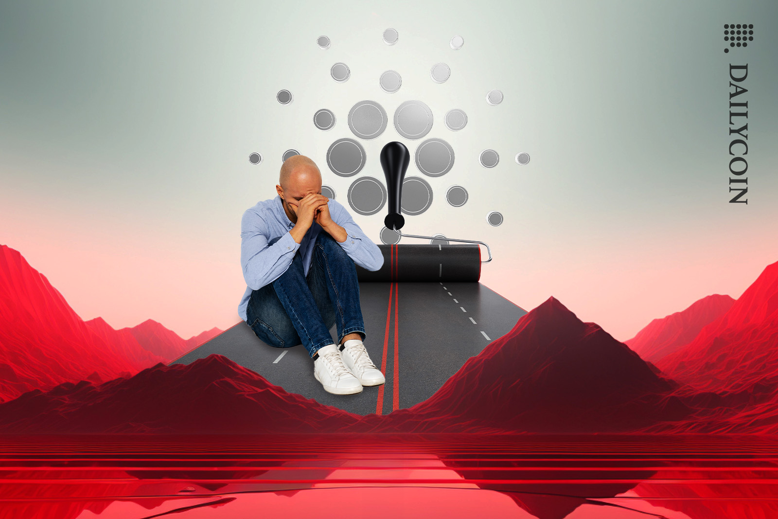Man fearful on the road to Cardano.