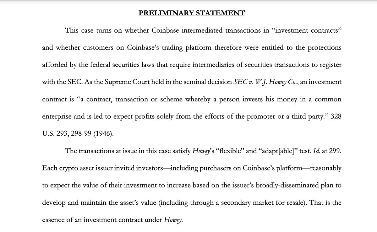 Court filing extract displaying the SEC's motion.