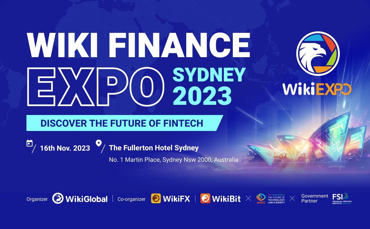 Wiki Finance expo advertisement.
