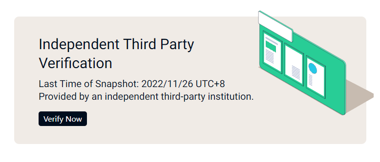 KuCoin independent third party verification.