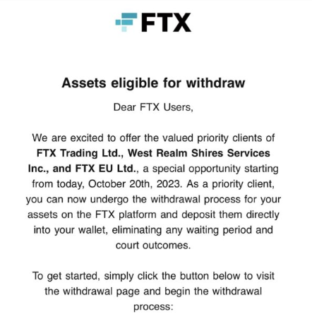 Snippet of FTX scam.