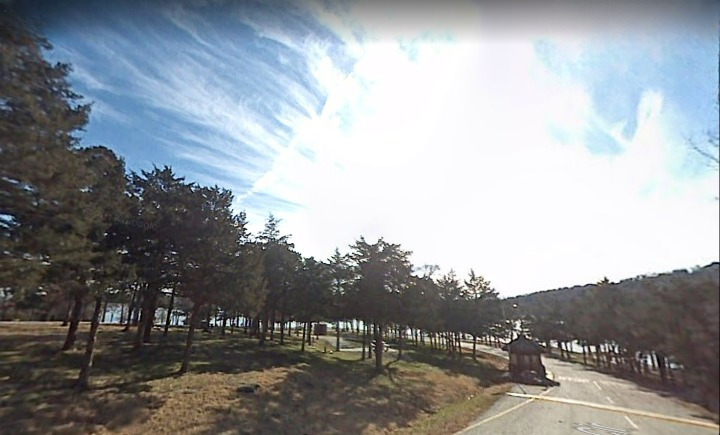 The remote location by Lake Beaver in Arkansas, where John Forsyth’s body was found.