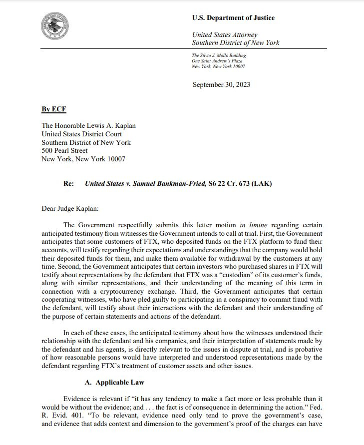Court filing in the United States District Court for the Southern District of New York.