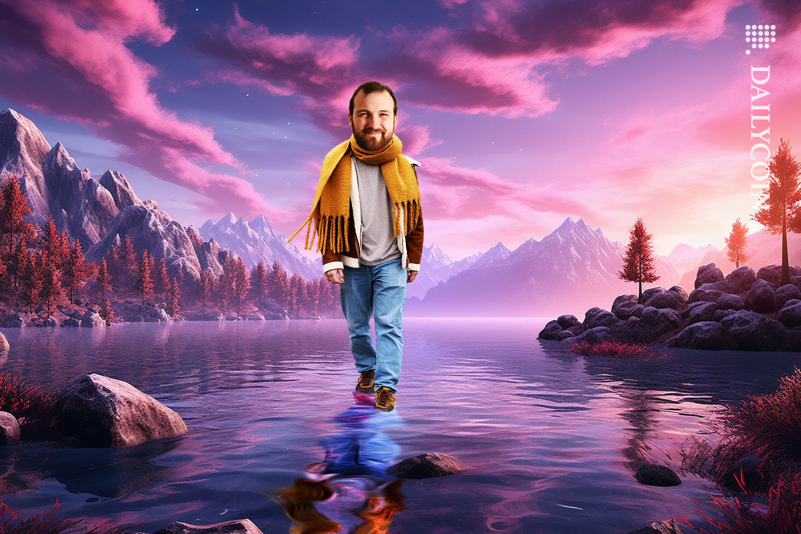 Charles Hoskinson magically walks on water.