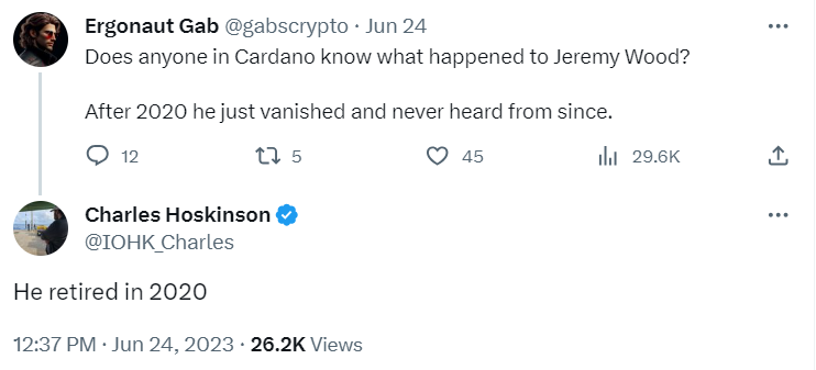 A tweet about what happened to Jeremy Wood.