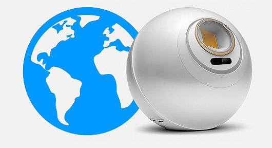 Worldcoin orb.