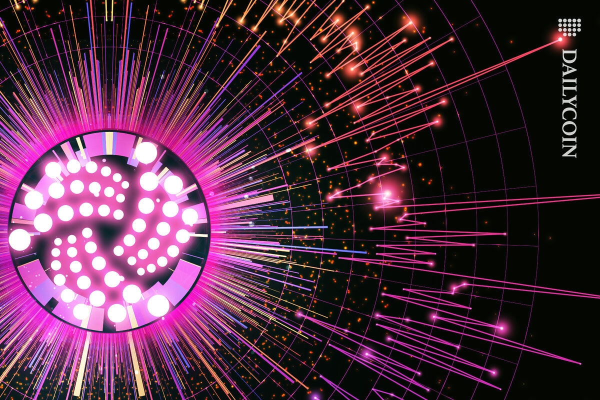 IOTA is beaming out into space.