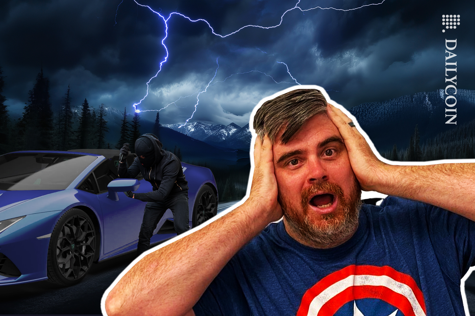 Youtuber BitBoy - Ben Armstrong shocked that his lambo got stolen.