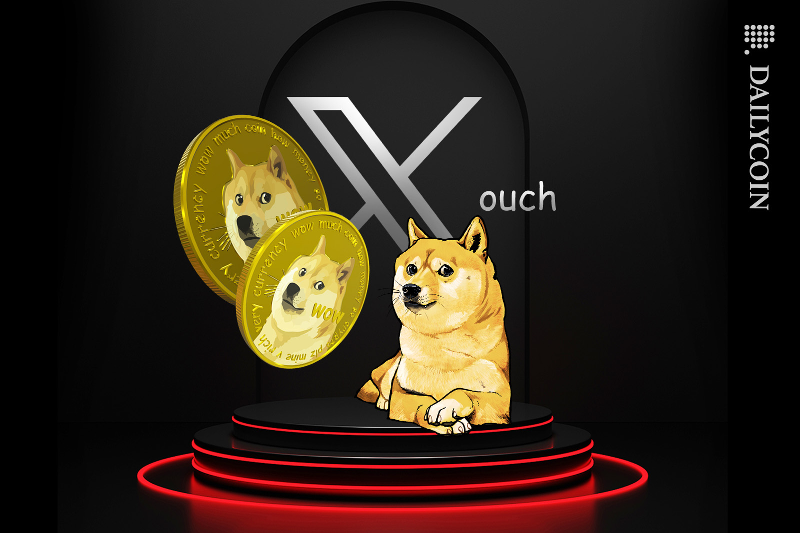 Doge sitting on Twitter platform hurt.