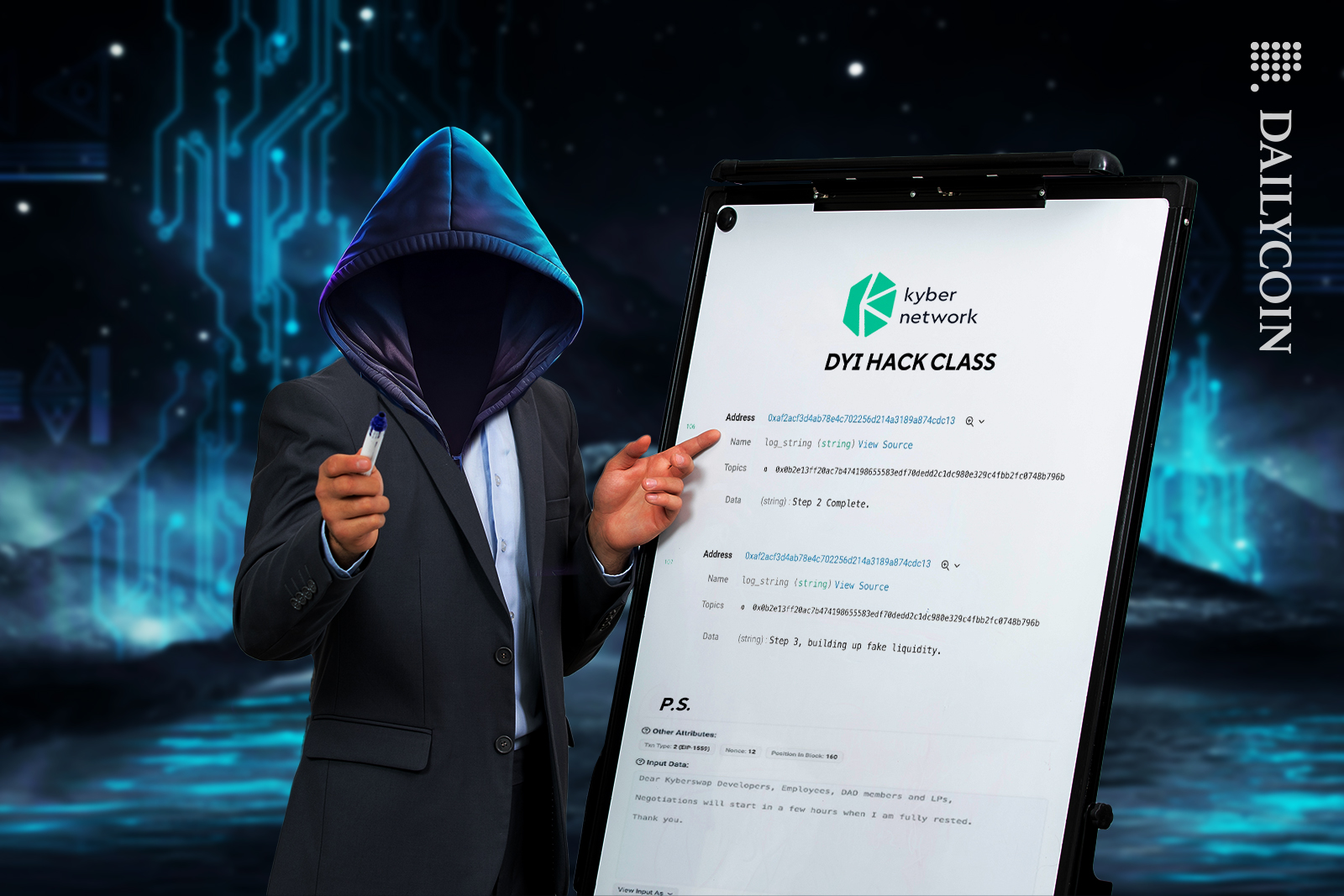 Hacker teaching how to hack Kyber network.