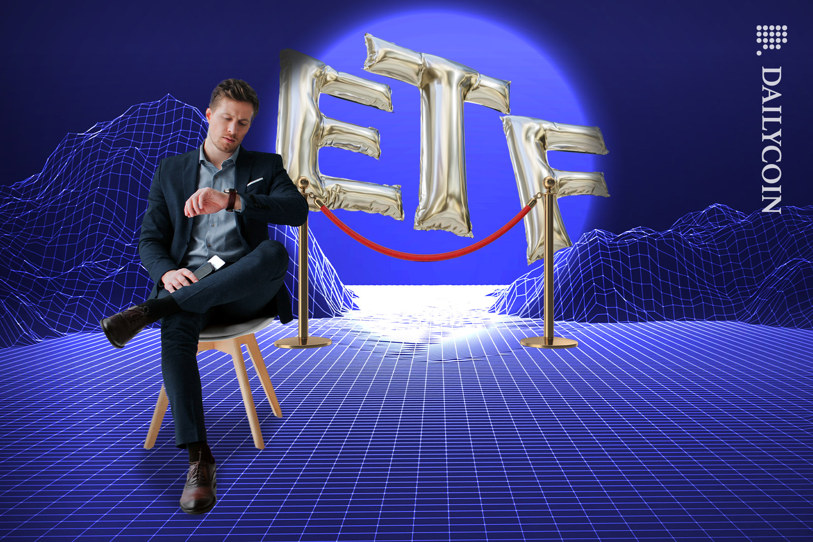 Guy waiting for the opening of Spot ETF.