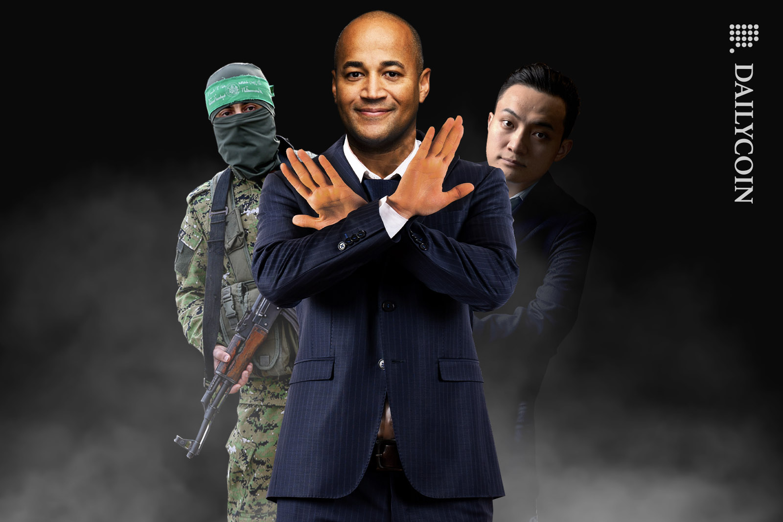 Dante Disparte denying involvment with Hamas and Justin Sun.