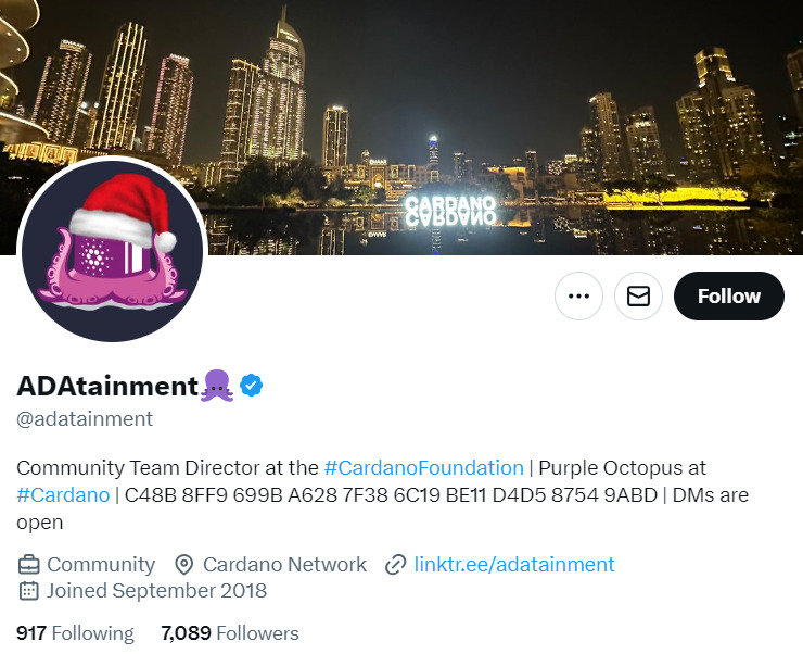 ADAtainment X profile.