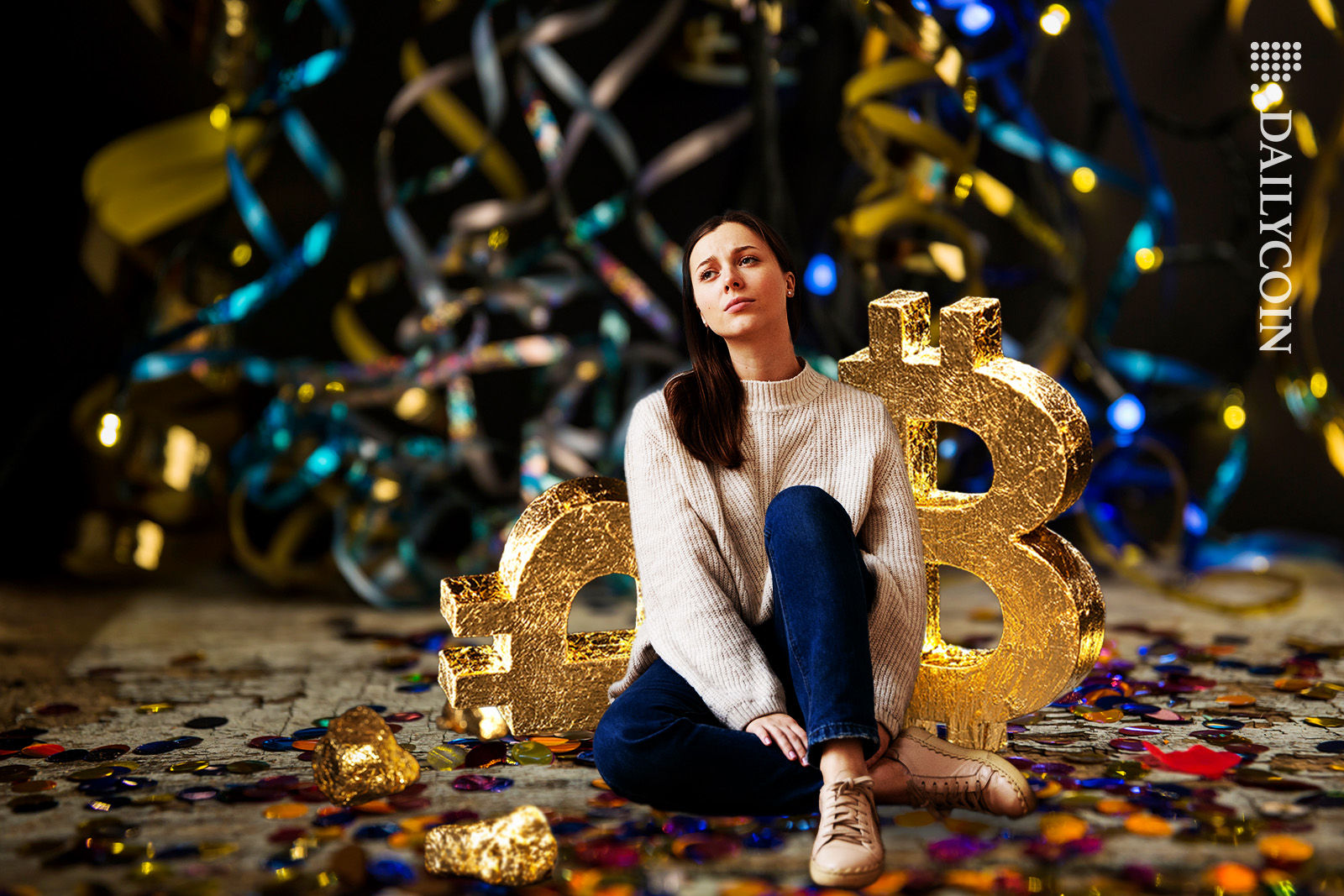 Juggling performer showing all the new crypto projects for 2024.