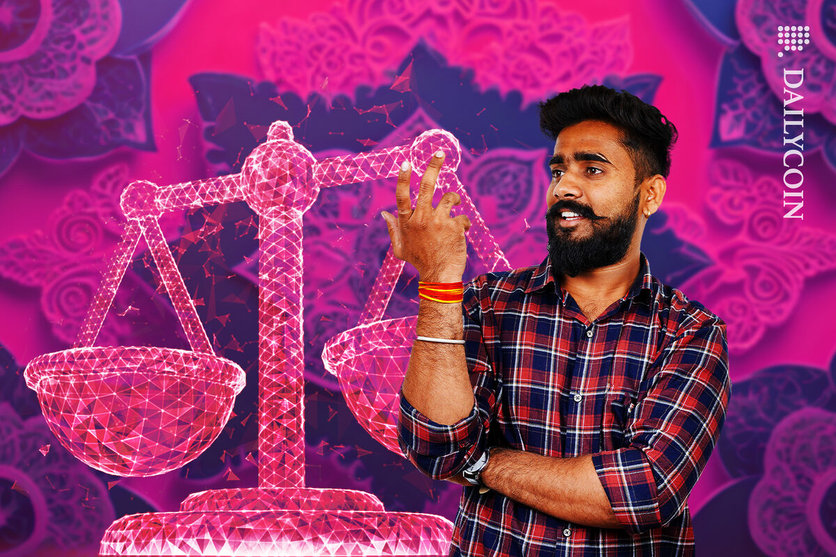 Man is not bothered by the rules of crypto in India.