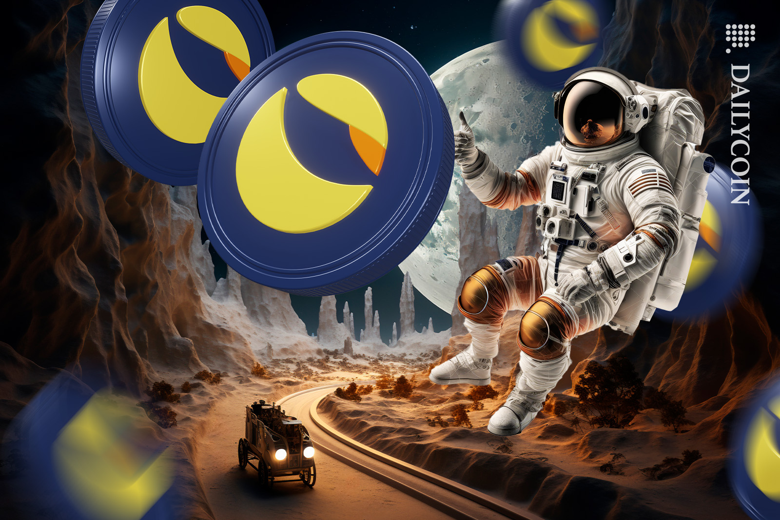 Spaceman happy with Terra Luna.