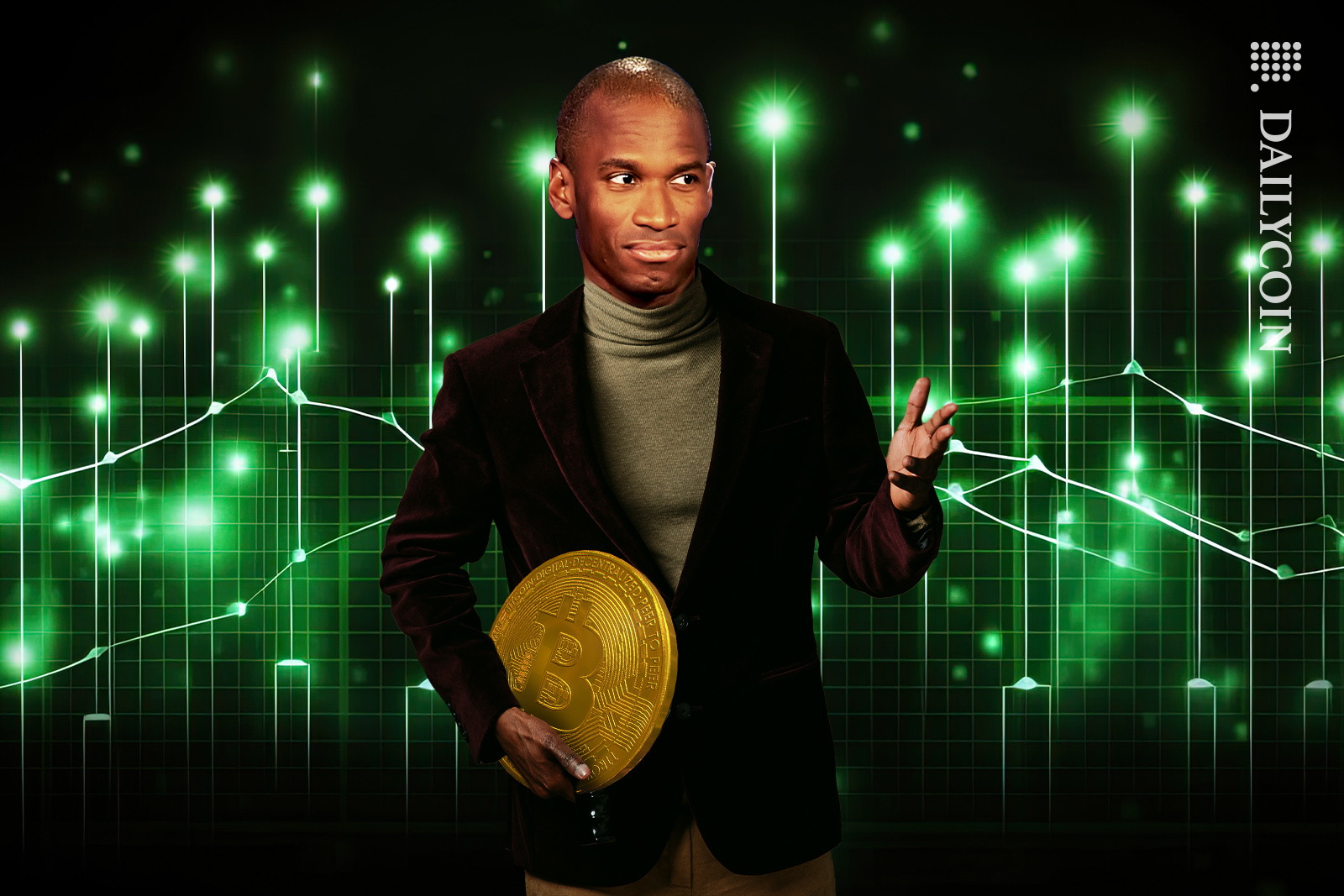 BitMex Arthur Hayes explains that his bitcoin with go up and up in the green.