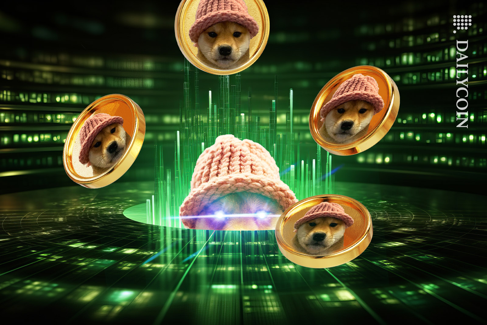 Solana Dogwifhat has a lot of green influence with his coins.