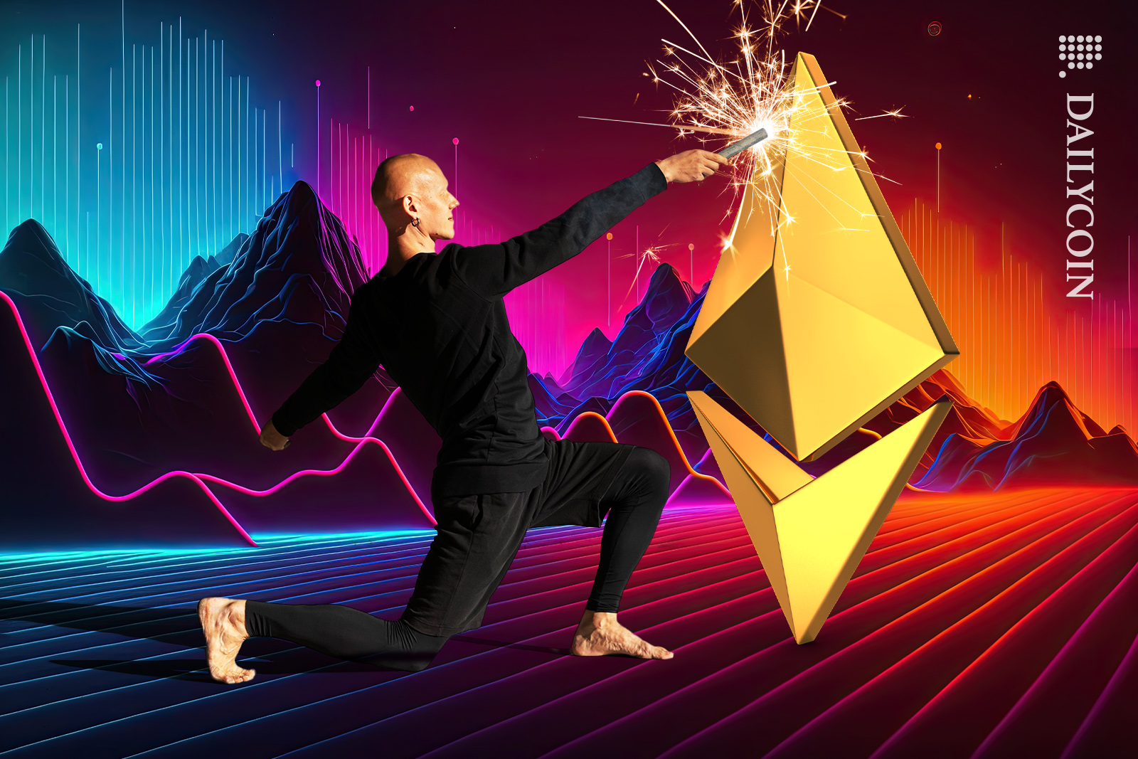 Man making magic moves on ETH.