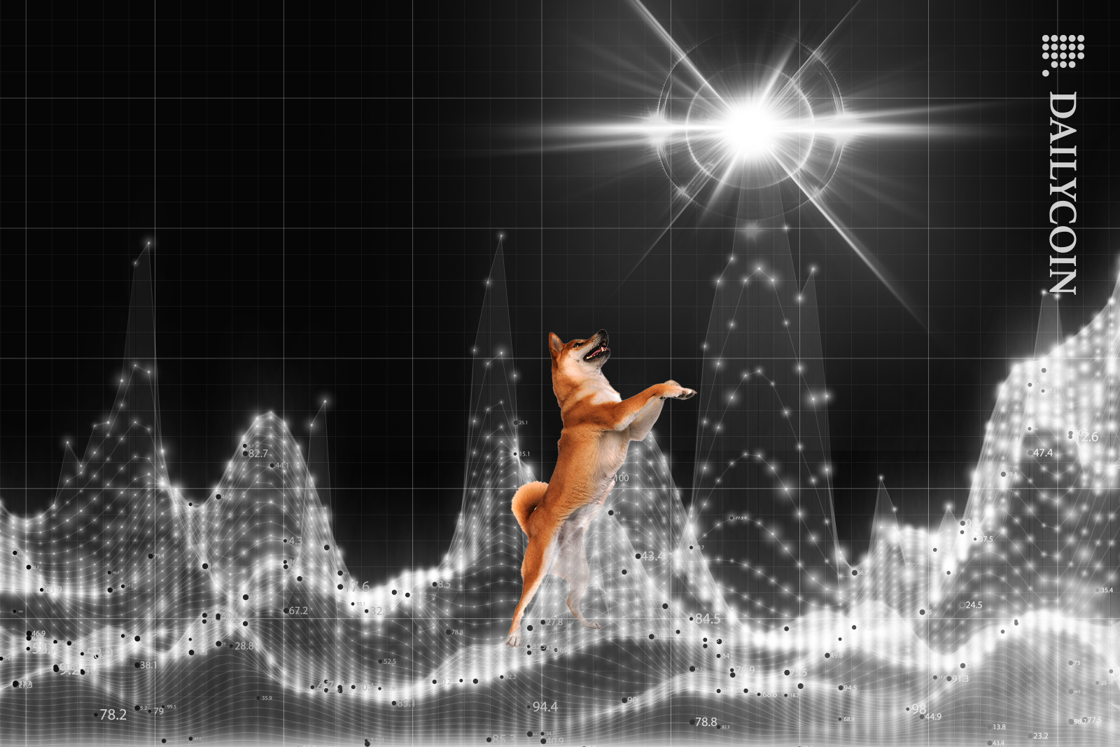 Shib trying to reach the heights of price chart.