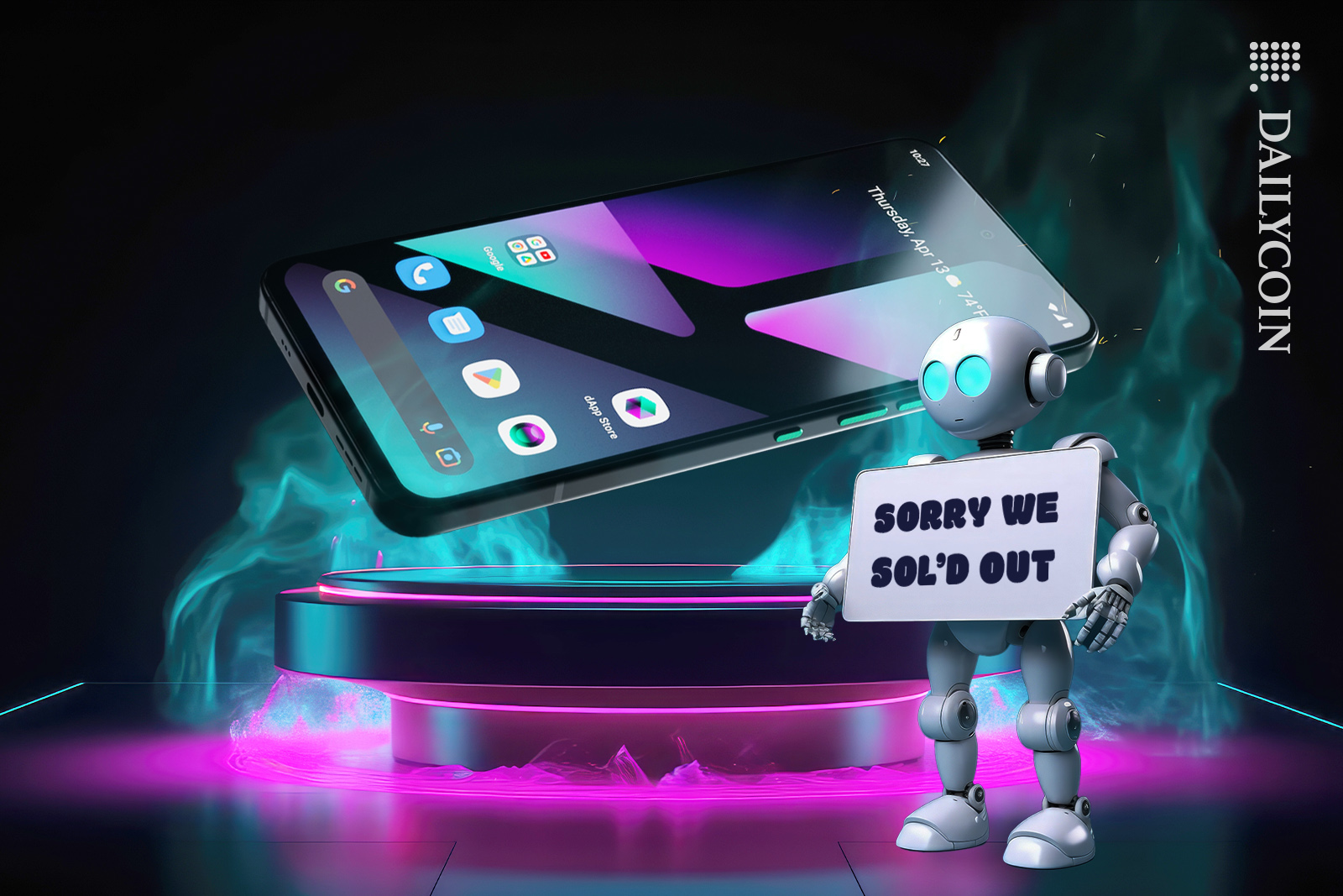 Solana SAGA phone is Sol'D out.