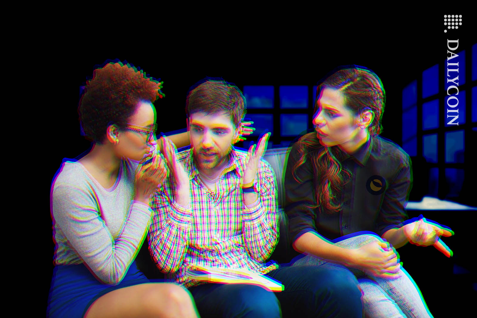 Group of Gen Z discussing something and they all look very excited about it.