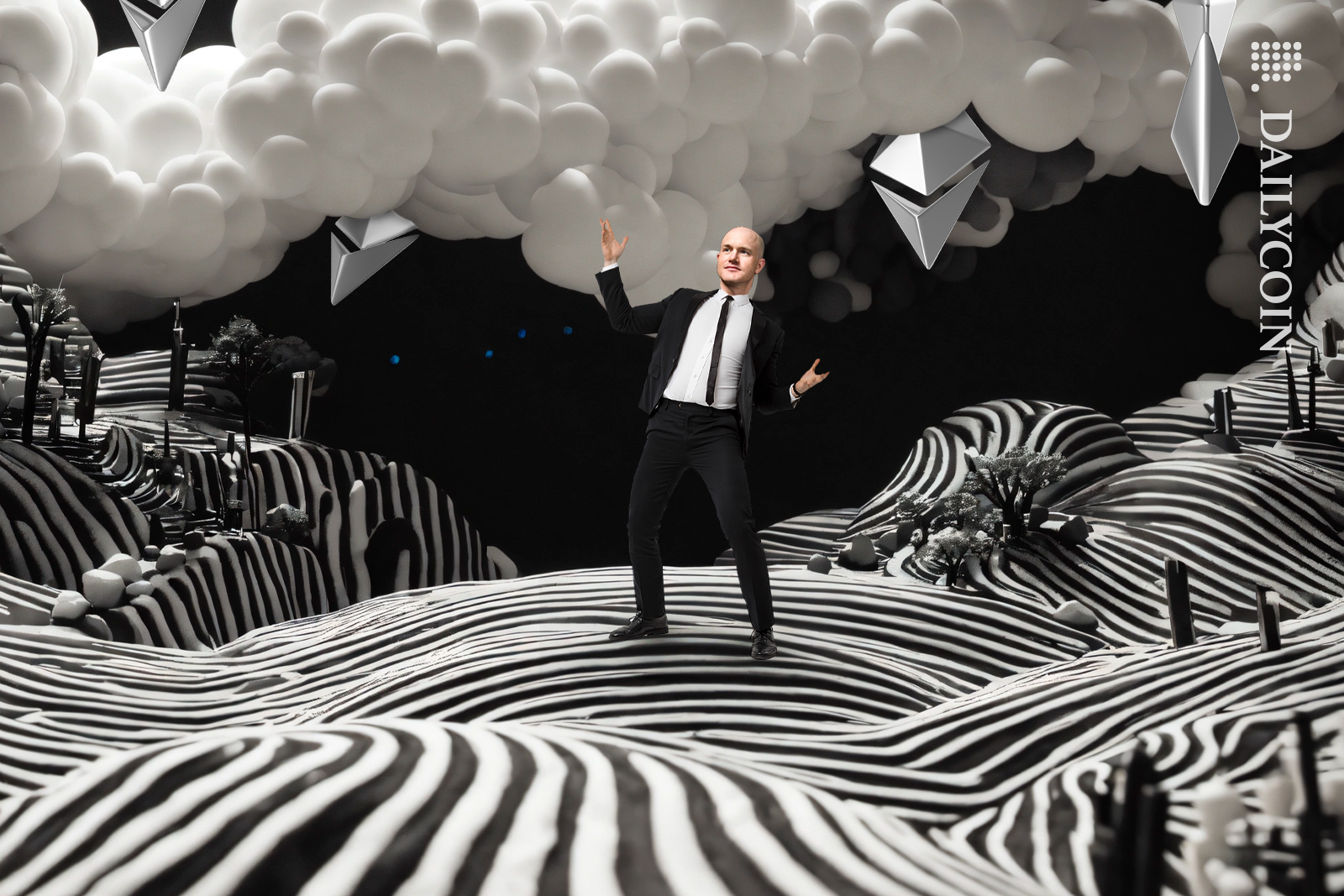 Brian Armstrong think this black and white ETH land would be perfect for ETF.