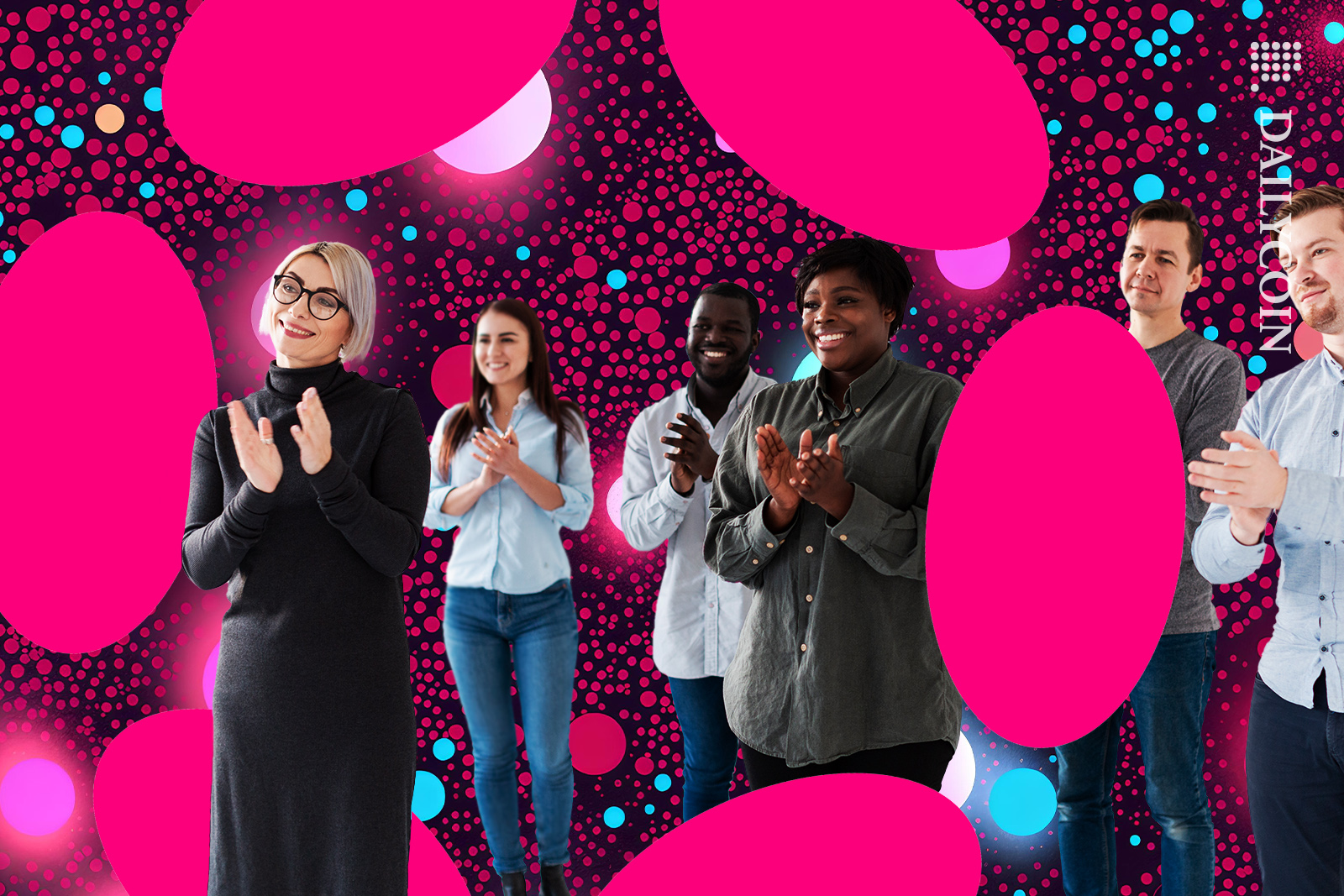 People happy clapping for Polkadot.