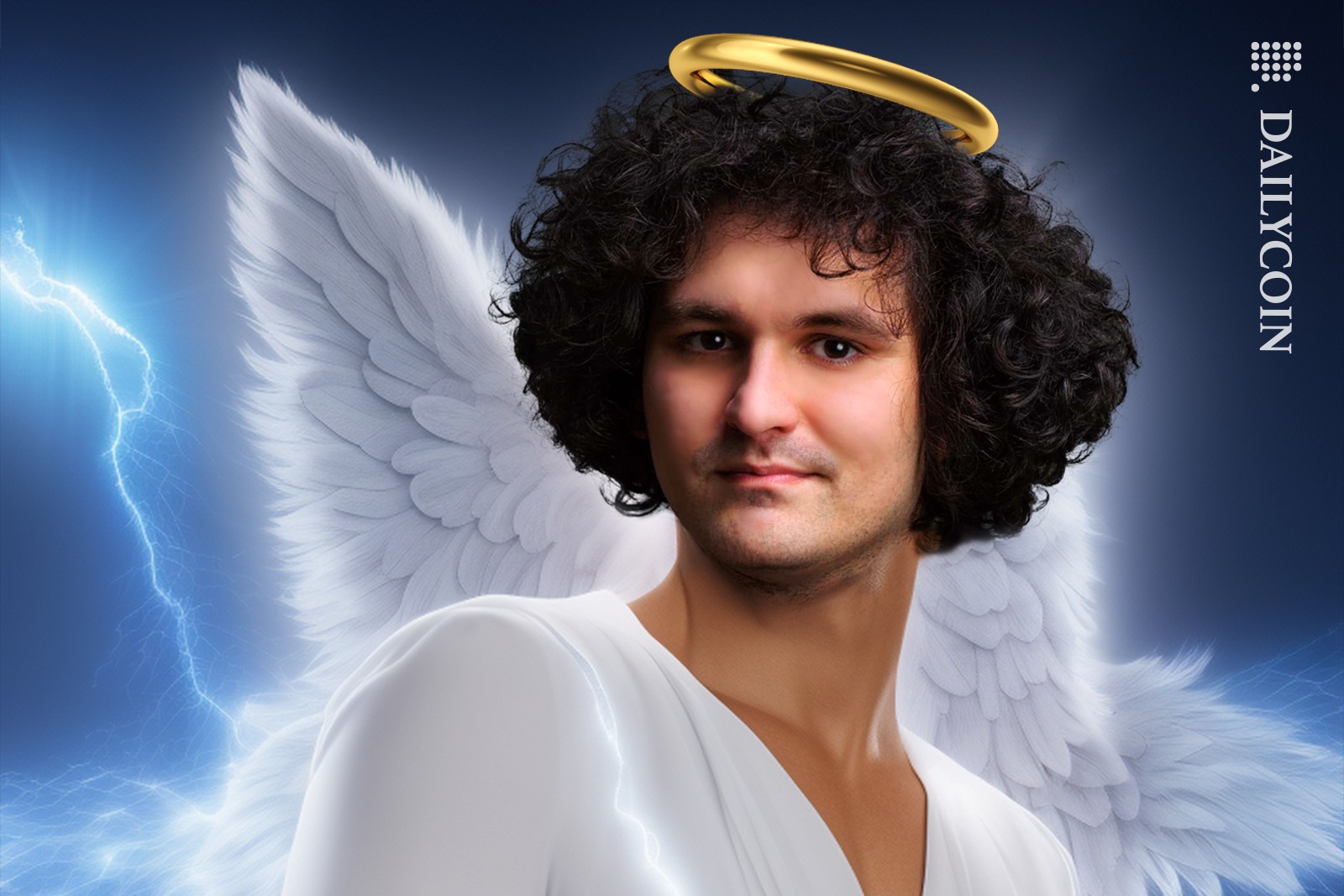 Sam Bankman-Fried Portrayed as an angel.