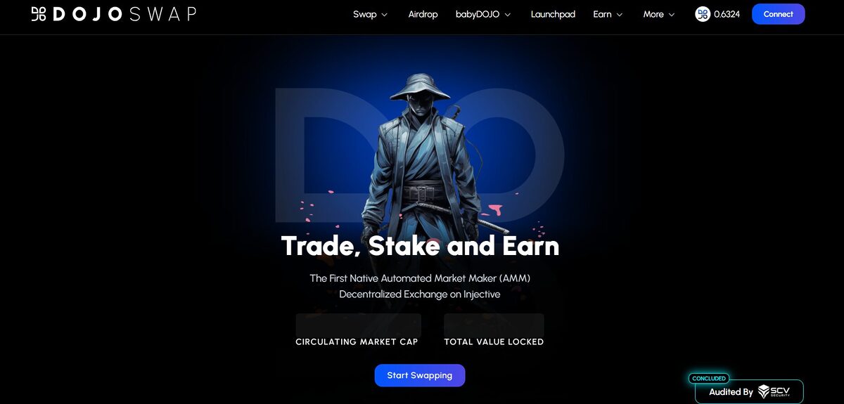 Dojoswap interface.