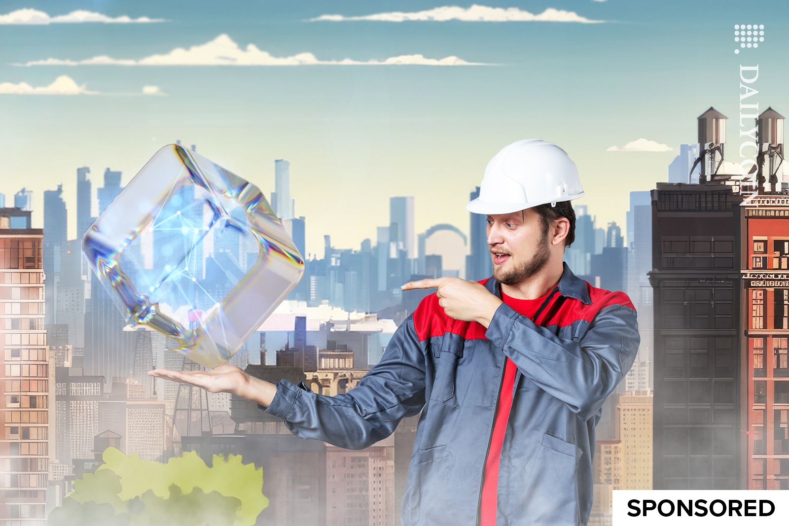 Crypto miner showing the city how to use BlockDAG.