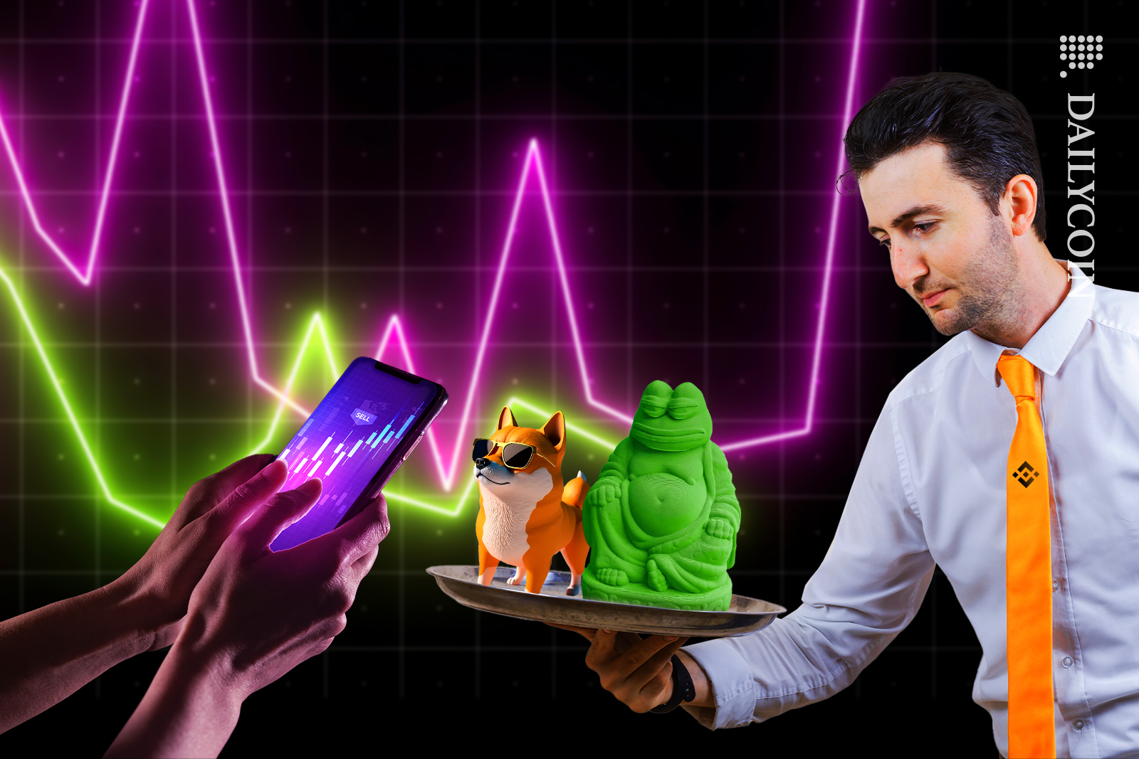 Binance serving up PEPE and SHIB on a platter and a trader has to make his decision.