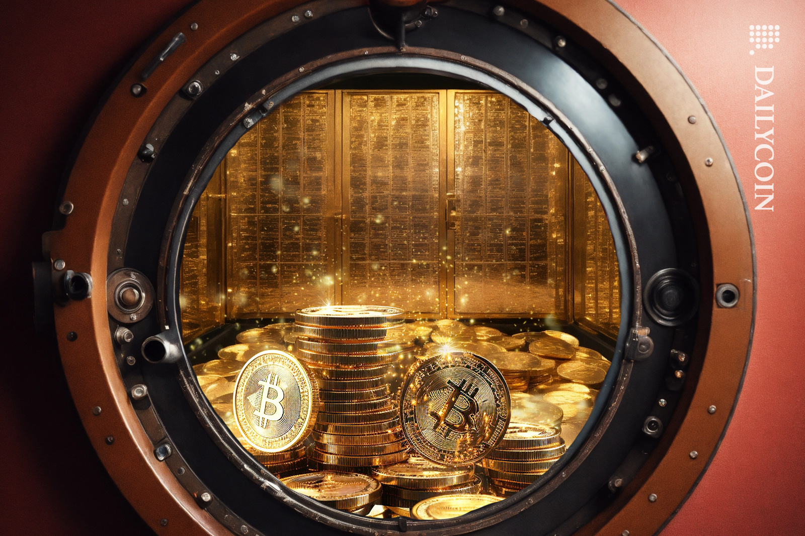View of a vault of Bitcoin reserves.