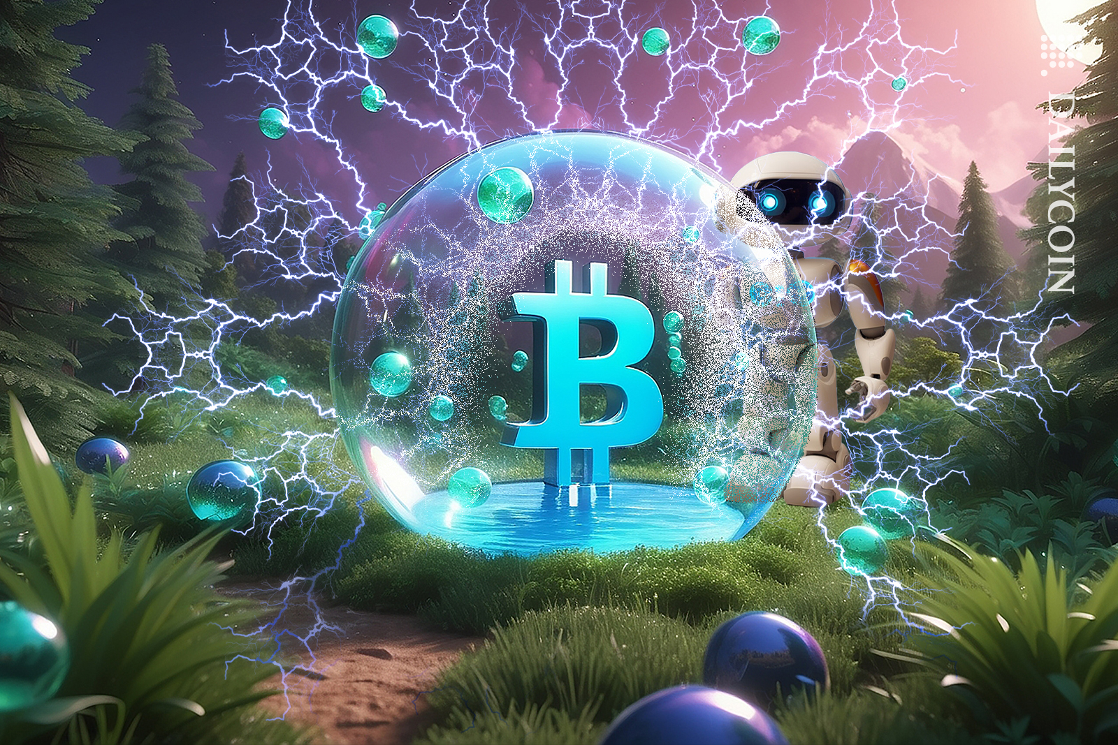 Bitcoin bubble is charged up with energy.