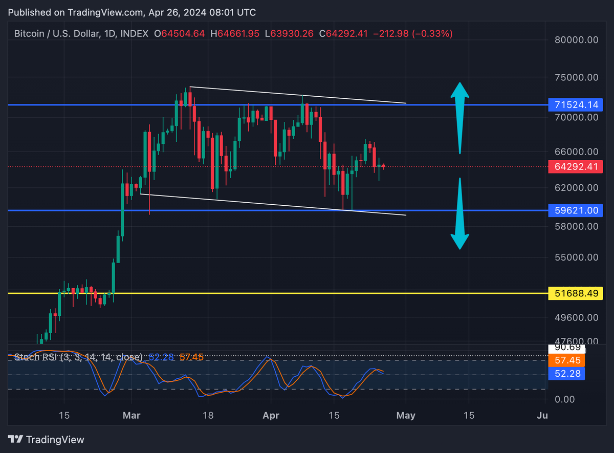 Bitcoin Daily Price Chart.