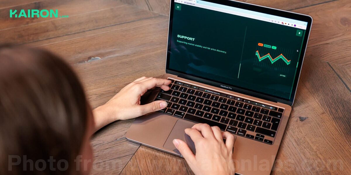 A human using Kairon on a computer.