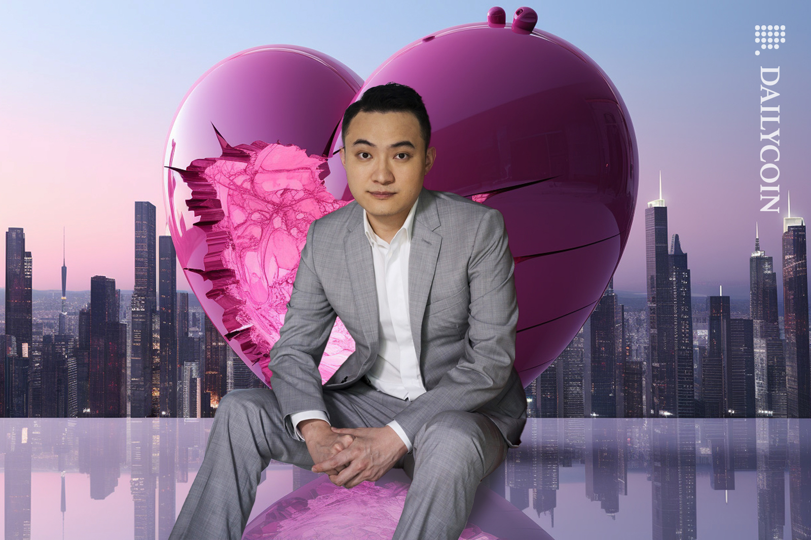 Justin Sun feeling heart broken.