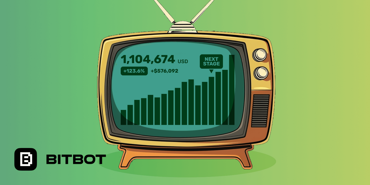 Bitbot stats on TV.